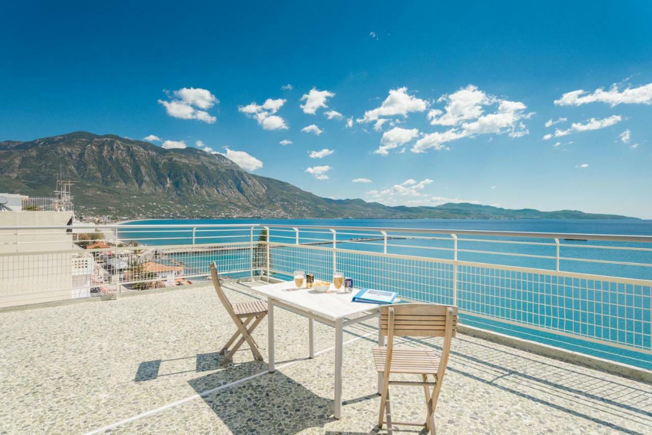 شقة Seafront Penthouse Leo كالاماتا المظهر الخارجي الصورة
