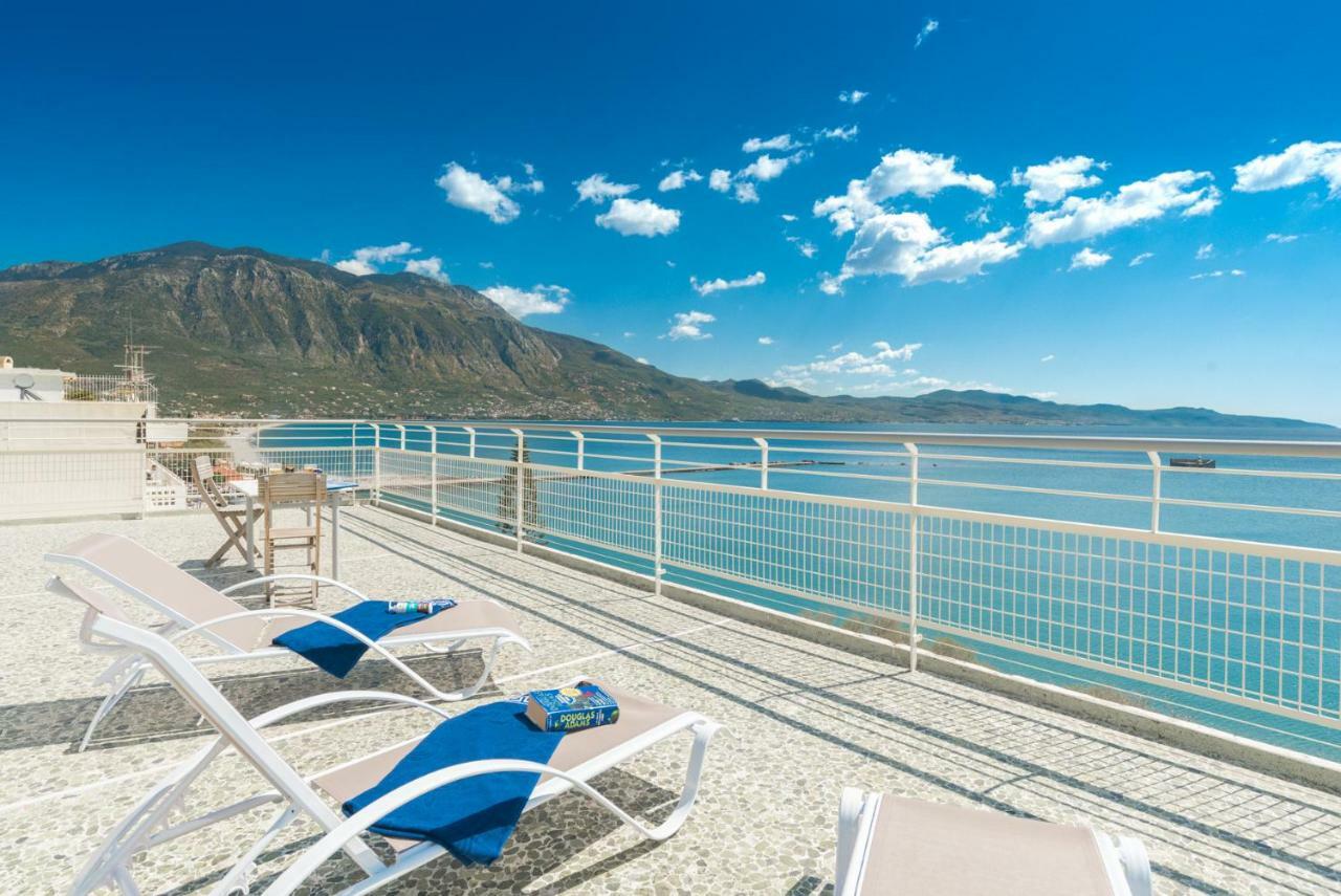 شقة Seafront Penthouse Leo كالاماتا المظهر الخارجي الصورة